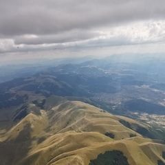 Flugwegposition um 13:35:21: Aufgenommen in der Nähe von 06046 Norcia, Perugia, Italien in 2914 Meter